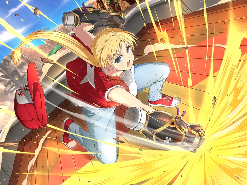 terry bogard and yozakura (senran kagura and 2 more) drawn by yaegashi_nan