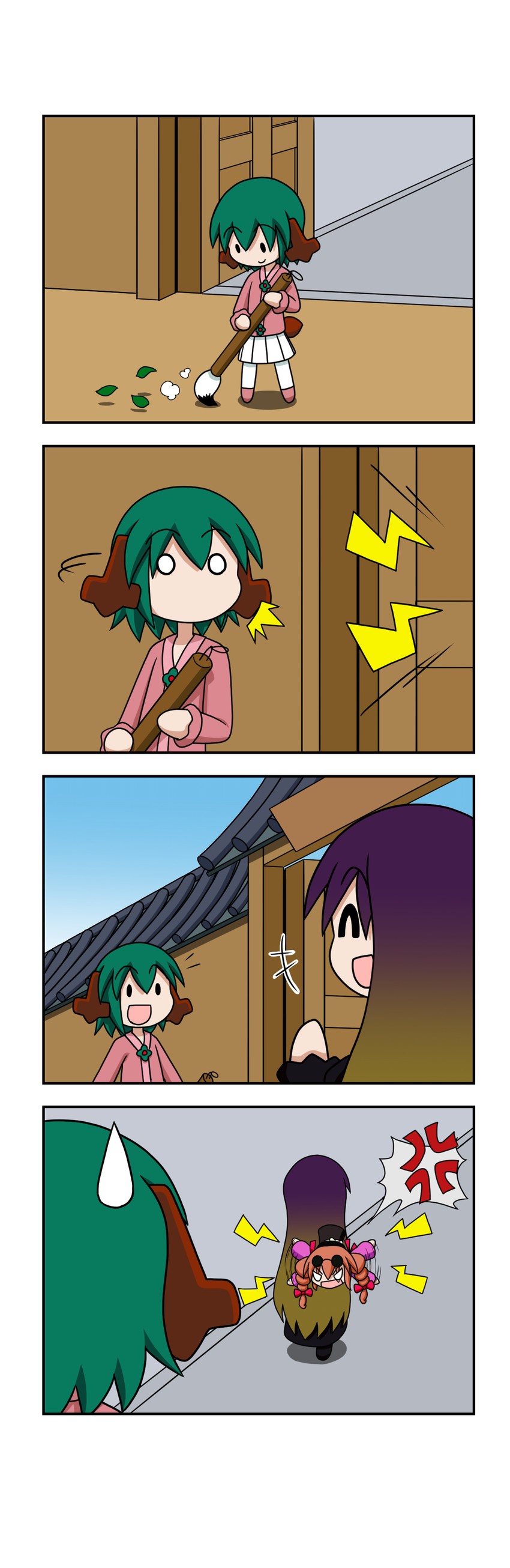 hijiri byakuren, kasodani kyouko, and yorigami jo'on (touhou) drawn by rakugaki-biyori