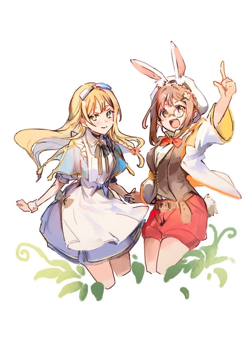 reisalin stout, alice, white rabbit, and klaudia valentz (atelier and 2 more) drawn by le21day