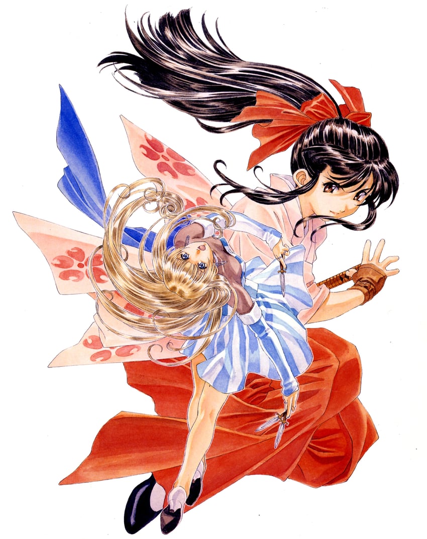 shinguuji sakura and ratchet altair (sakura taisen and 1 more) drawn by matsubara_hidenori