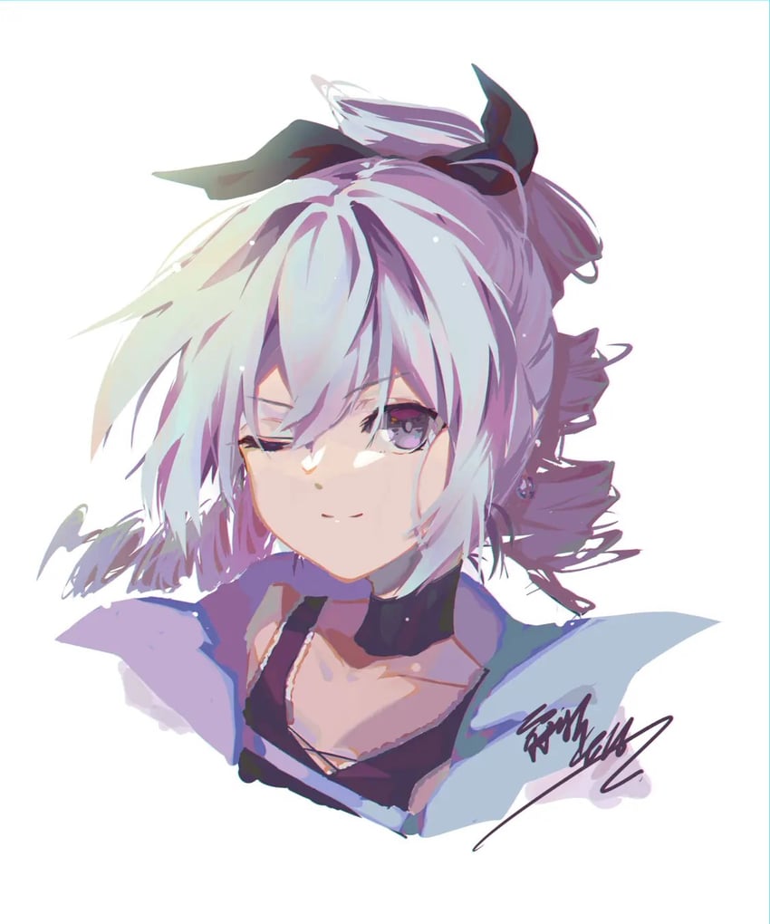 silver wolf (honkai and 1 more) drawn by linxi