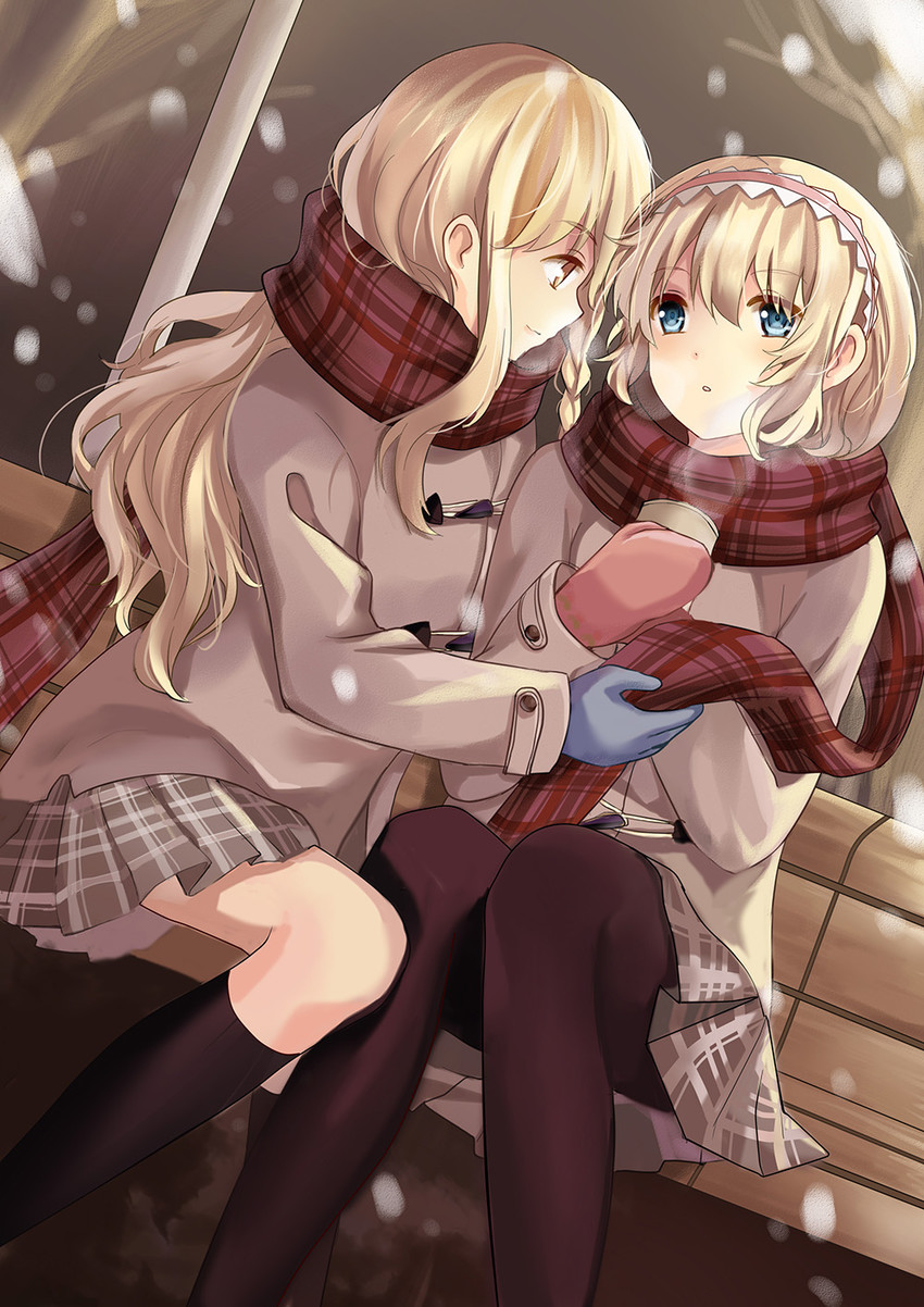 kirisame marisa and alice margatroid (touhou) drawn by kita_(kitairoha)