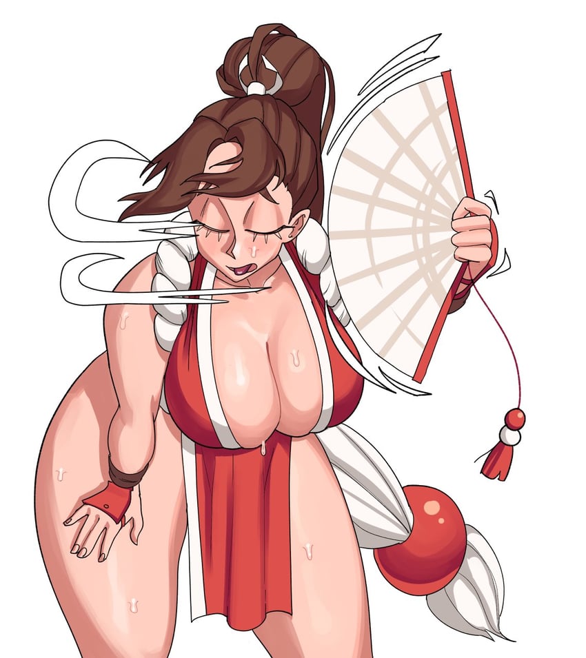 shiranui mai (the king of fighters) drawn by dairenke_art