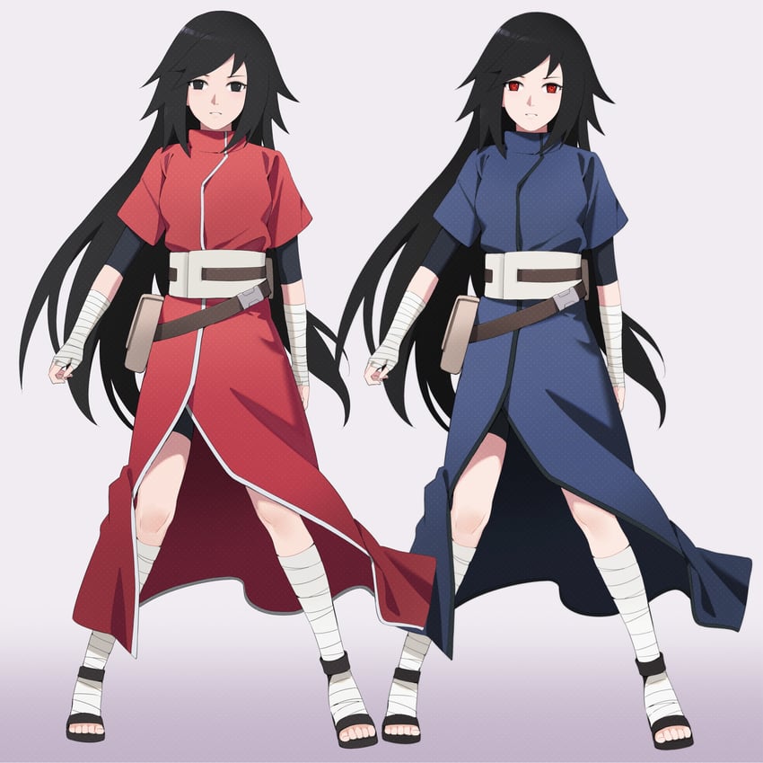 uchiha nanashi (naruto and 1 more) drawn by taro_(ultrataro)