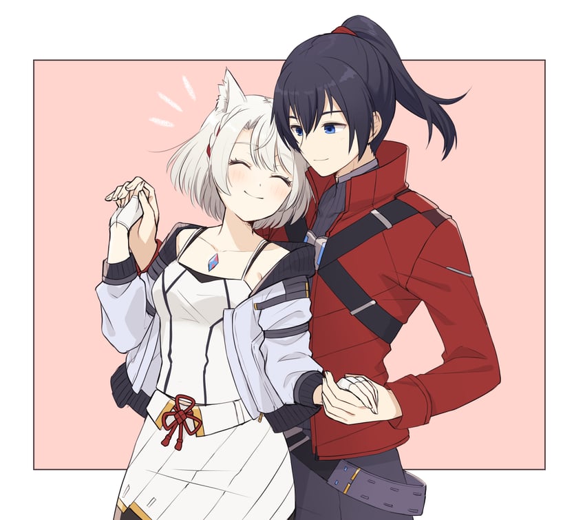 mio and noah (xenoblade chronicles and 1 more) drawn by tekutonbo