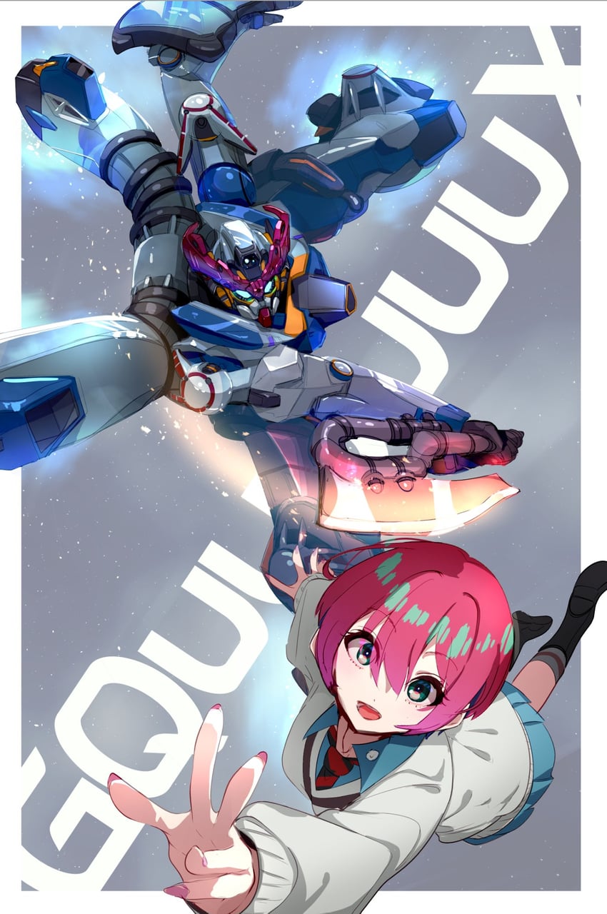 amate yuzuriha and gquuuuuux (gundam and 1 more) drawn by sakusakusakurai