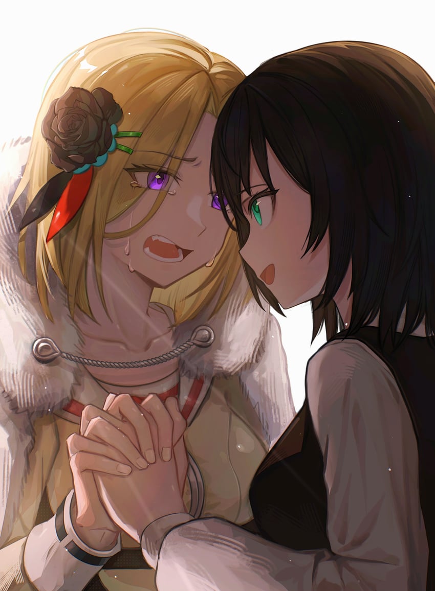 aoi erika and minase ichigo (heaven burns red) drawn by molingxiang_chimangguo