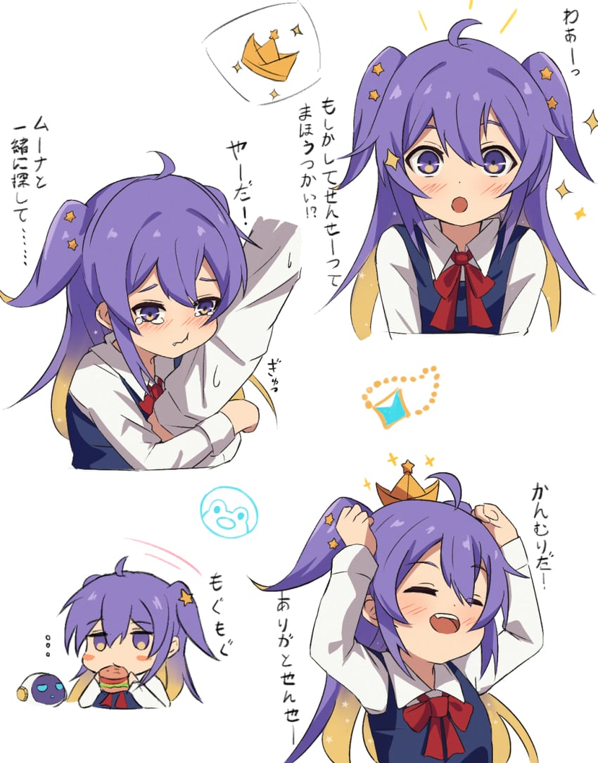 moona hoshinova and moonabito (hololive and 1 more) drawn by ludwigtk