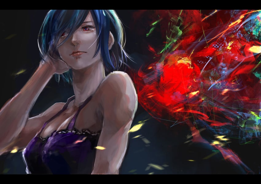 kirishima touka (tokyo ghoul) drawn by kyuuba_melo