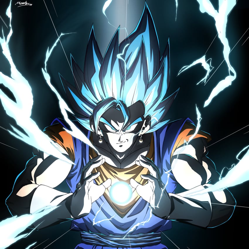 vegetto (dragon ball and 1 more) drawn by momin_3180