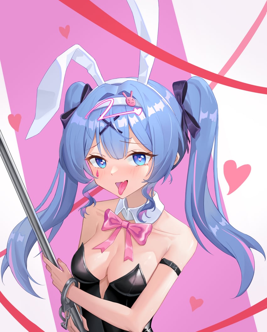 hatsune miku (vocaloid and 1 more) drawn by huahu_(unstoppable)
