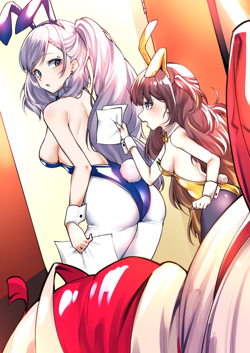 kureiji ollie, pavolia reine, and anya melfissa (hololive and 1 more) drawn by kghazir