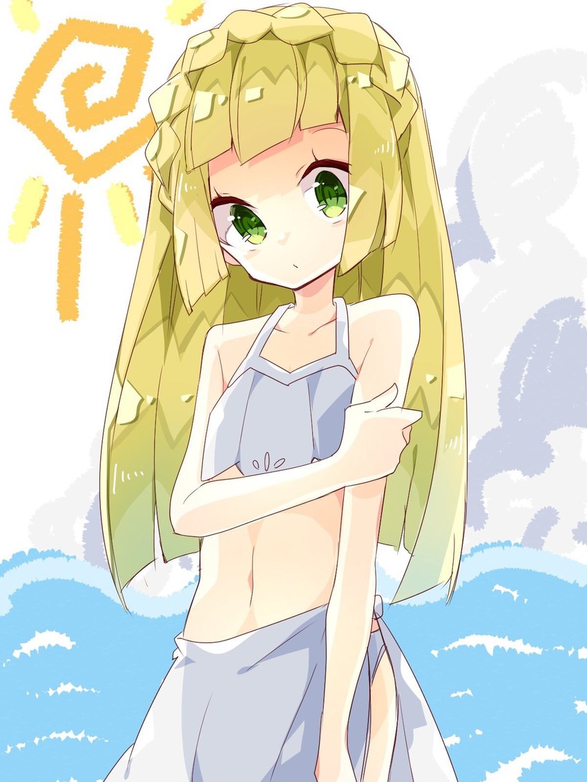 lillie (pokemon and 1 more) drawn by nikorashi-ka