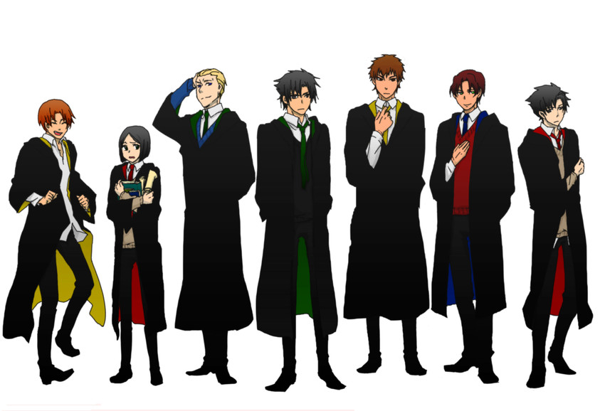 kotomine kirei, waver velvet, emiya kiritsugu, matou kariya, tohsaka tokiomi, and 2 more (fate and 3 more) drawn by jyujyu7