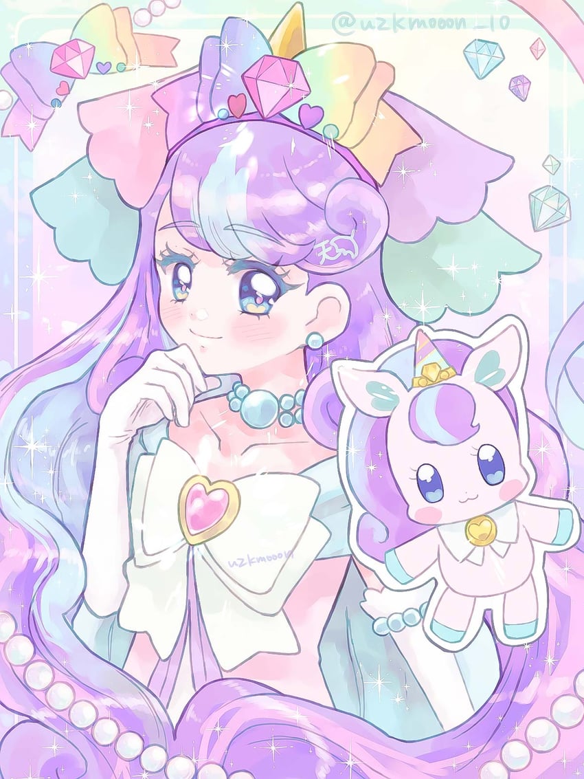 nico-sama (precure and 1 more) drawn by ten_(uzk_mooon)