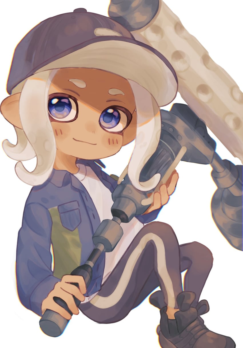 octoling player character and octoling girl (splatoon and 1 more) drawn by ochocho2828