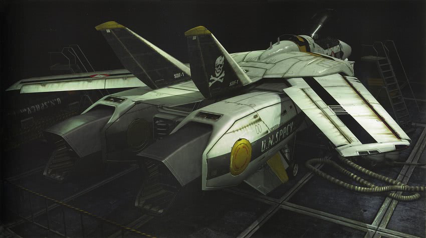 vf-1 (macross and 2 more) drawn by tenjin_hidetaka