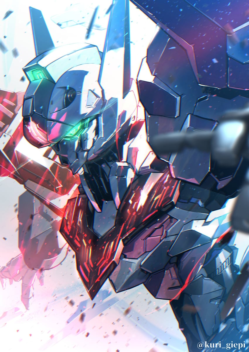 gundam lfrith (gundam and 1 more) drawn by kuri_giepi