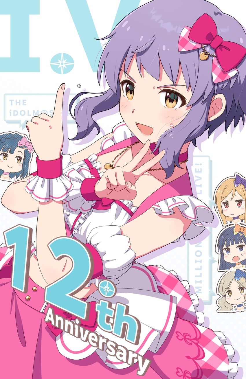 makabe mizuki, nanao yuriko, mogami shizuka, handa roco, and momose rio (idolmaster and 2 more) drawn by houraijin
