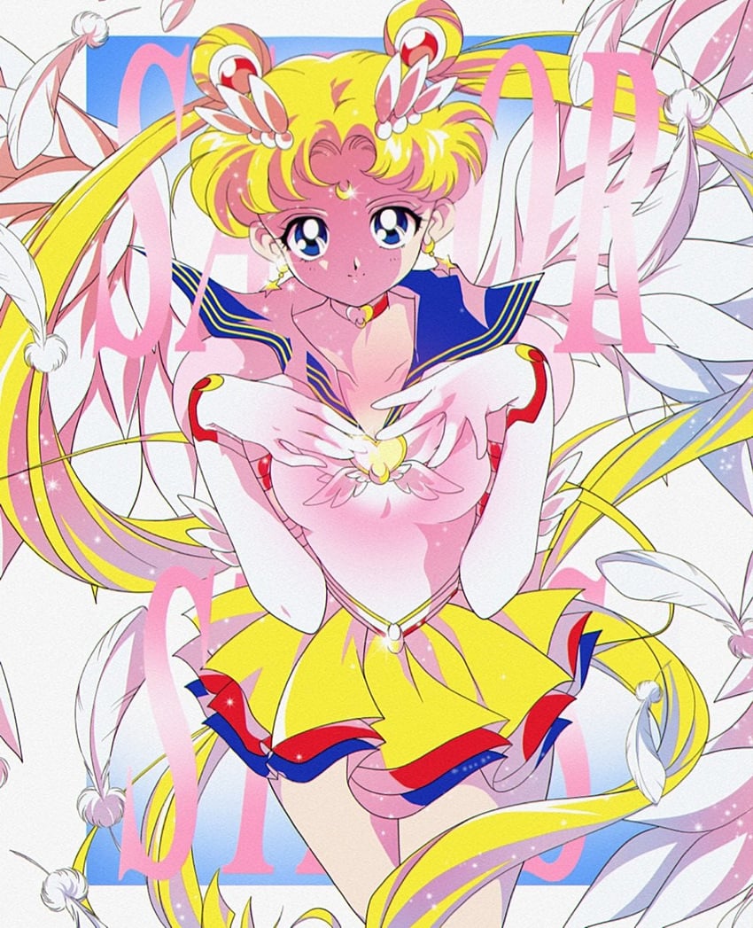 tsukino usagi, sailor moon, and eternal sailor moon (bishoujo senshi sailor moon and 1 more) drawn by honeymoonpetal