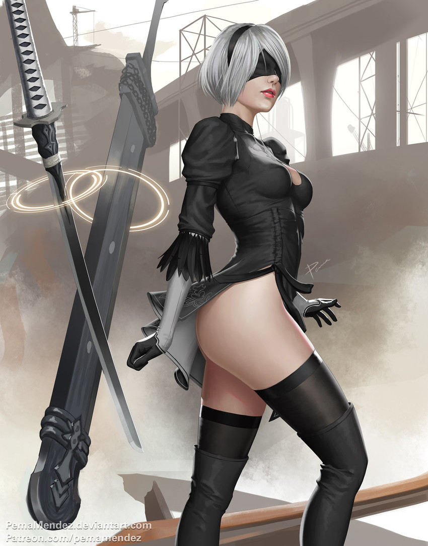 2b (nier and 1 more) drawn by emanuel_mendez