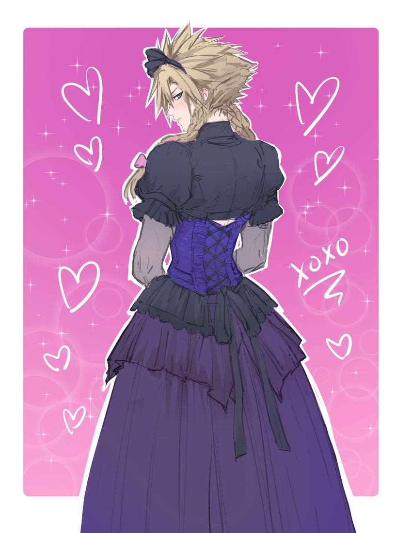 cloud strife (final fantasy and 2 more) drawn by kivavis