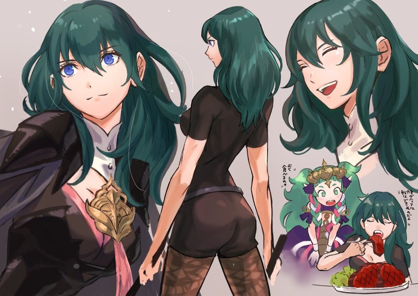 female byleth and sothis (fire emblem and 1 more) drawn by misica
