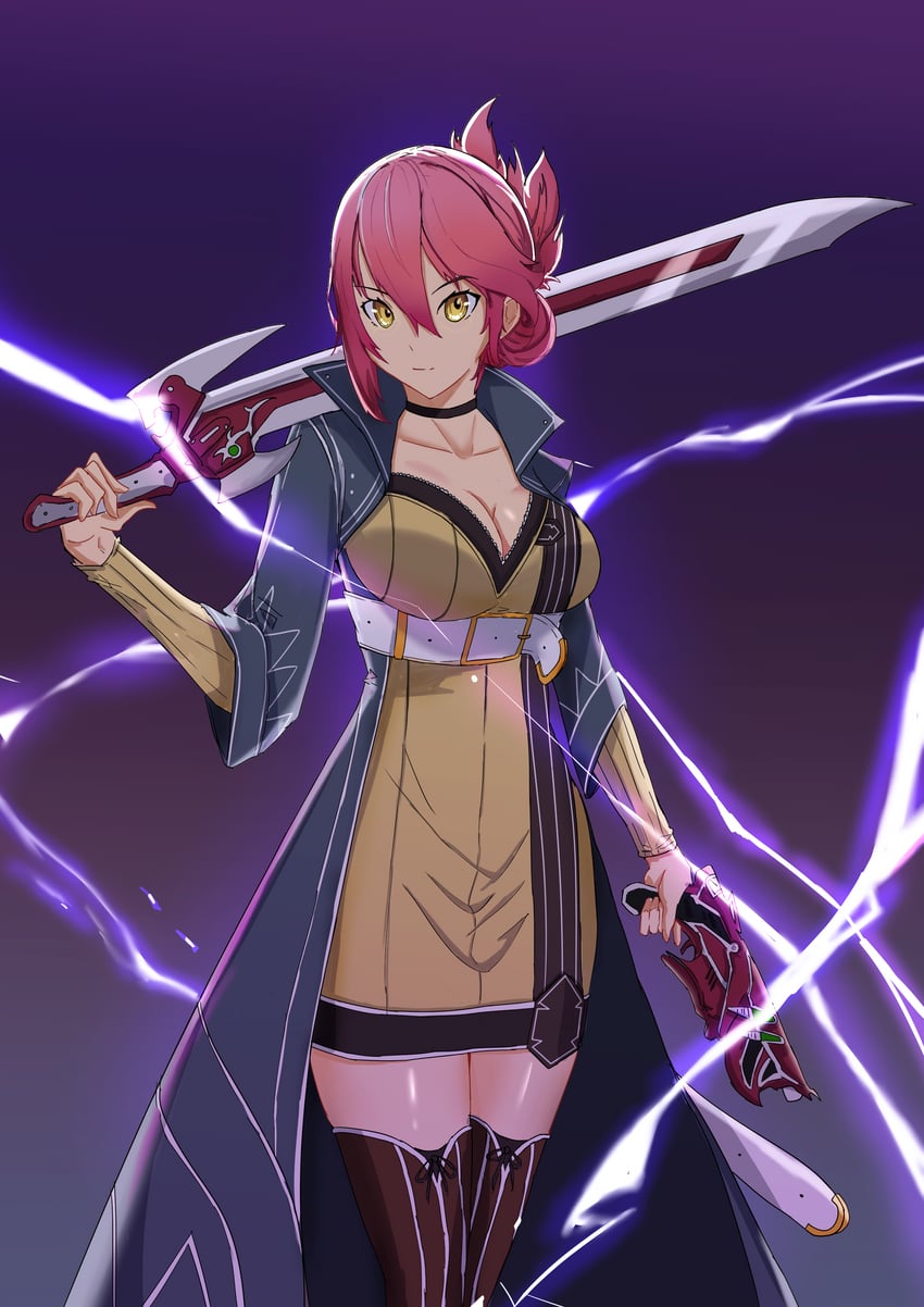 sara valestein (eiyuu densetsu and 2 more) drawn by nyuusai
