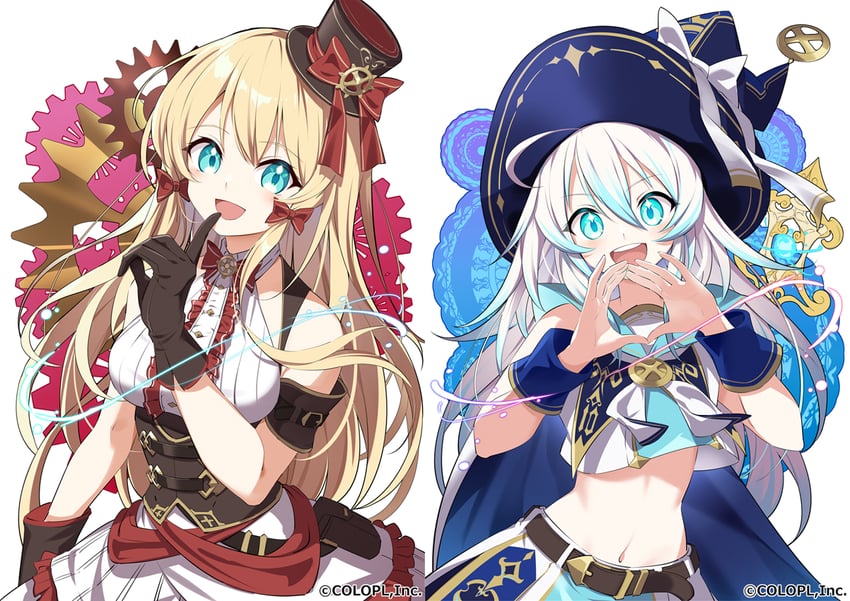 yukka ende and relm rollot (mahou tsukai to kuroneko no wiz) drawn by senobi_(senoby)