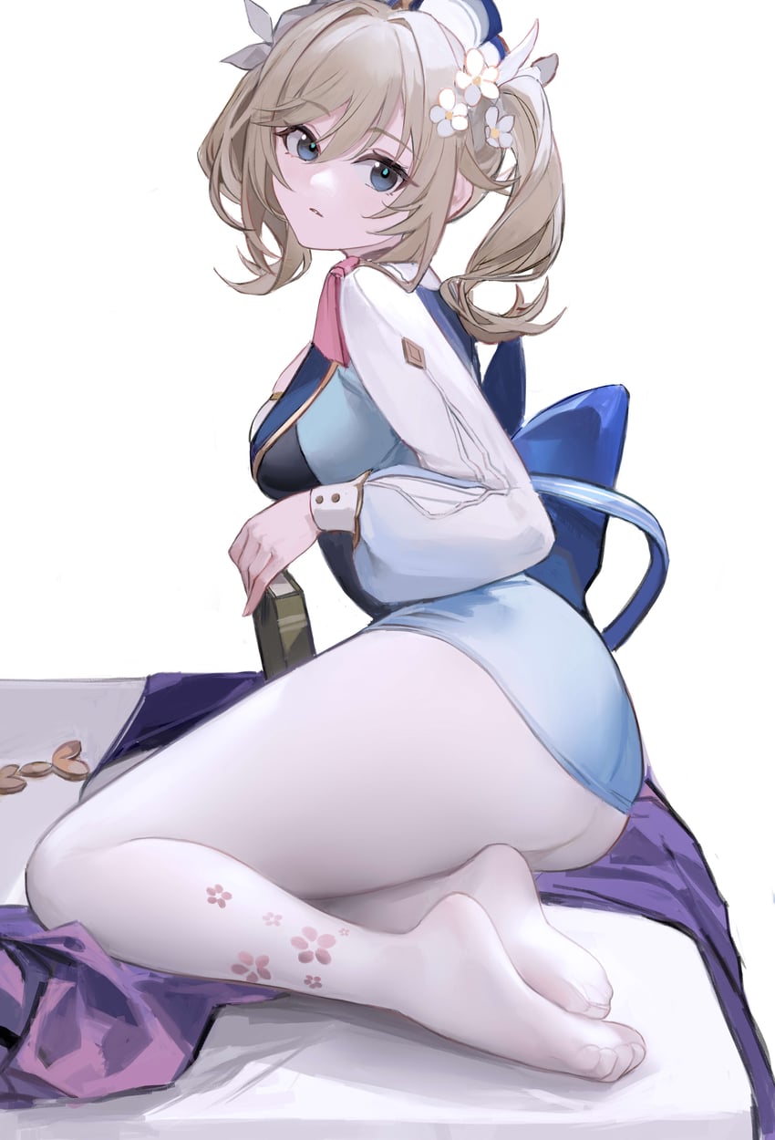 kamisato ayaka and barbara (genshin impact) drawn by nagata_gata