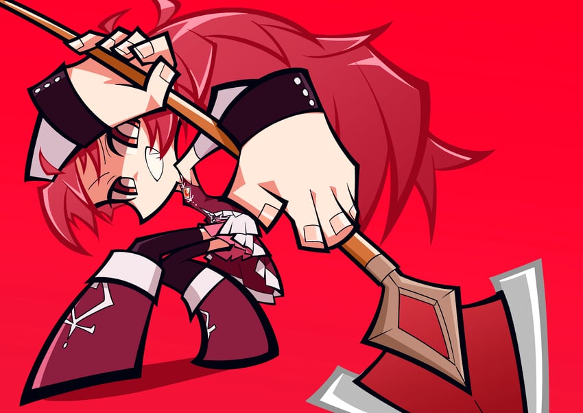 sakura kyoko (mahou shoujo madoka magica and 1 more) drawn by okitya