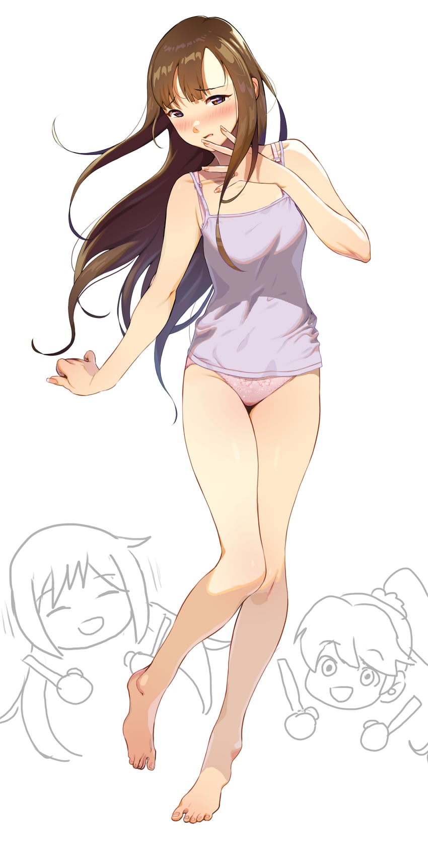 mizumoto yukari, nakano yuka, and shiina noriko (idolmaster and 1 more) drawn by amatsu_amaguri