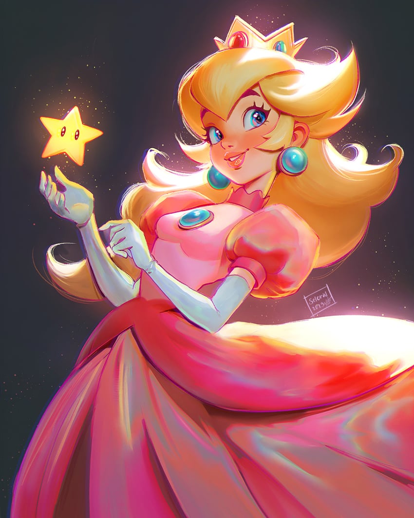 princess peach (mario) drawn by seiorai