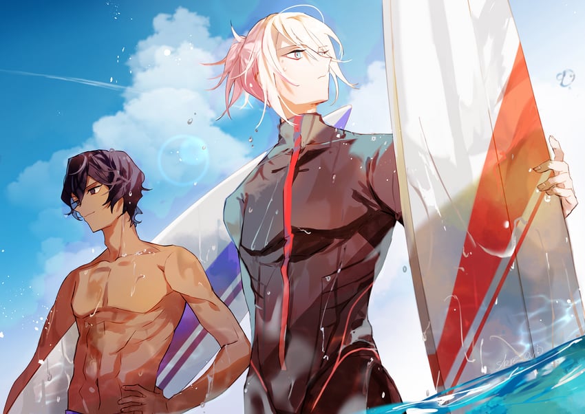 karna and arjuna (fate and 1 more) drawn by sakuramochi1003