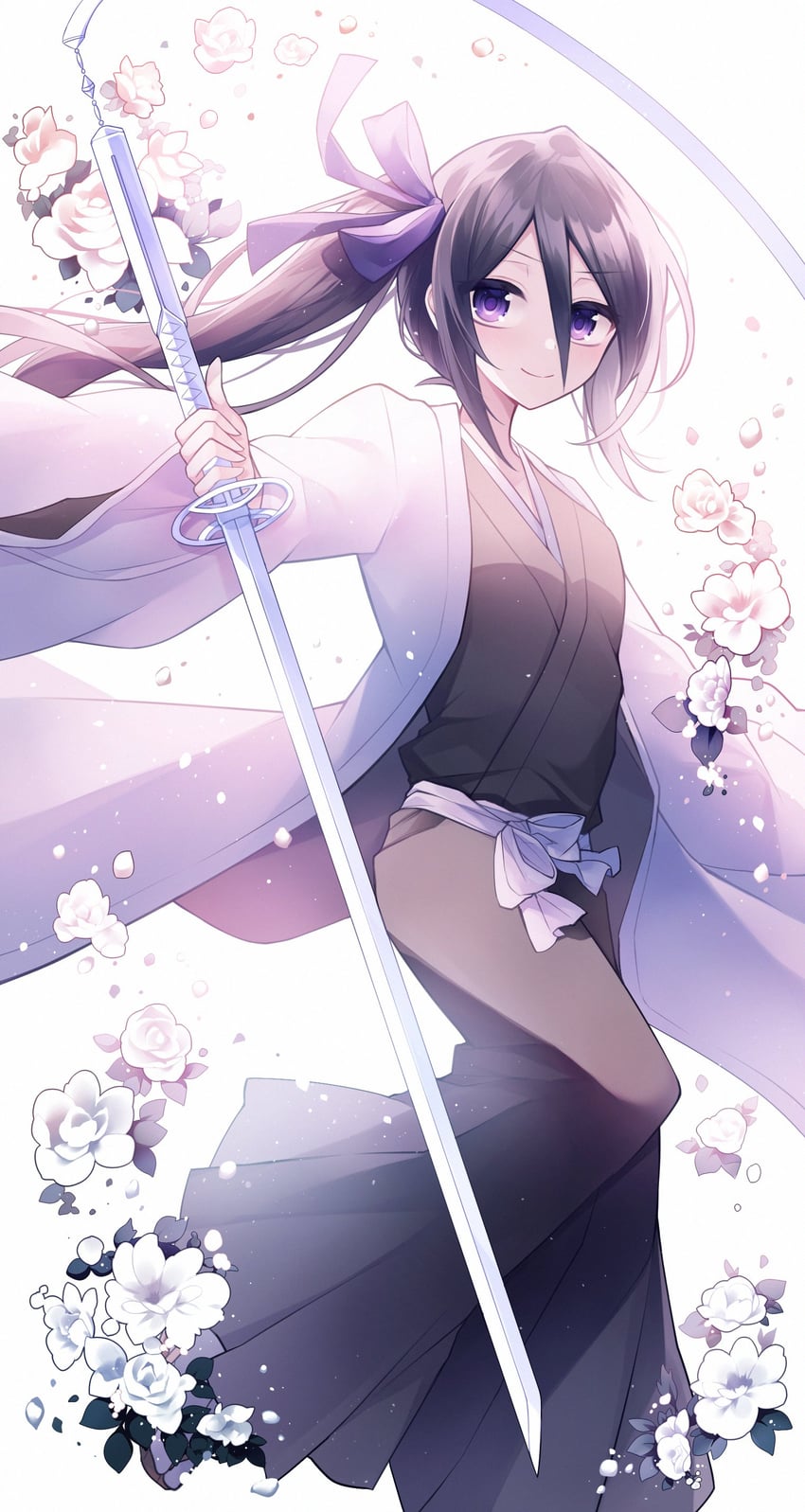 kuchiki rukia (bleach and 1 more) drawn by g_ieep