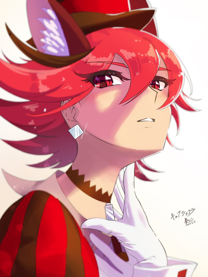 kenjou akira and cure chocolat (precure and 1 more) drawn by mugichoko_(mugi_choco416)