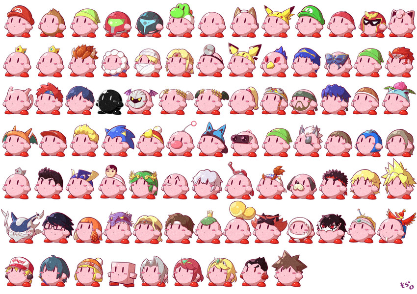 link, inkling player character, pikachu, princess zelda, inkling girl, and 86 more (pokemon and 68 more) drawn by 04sora40