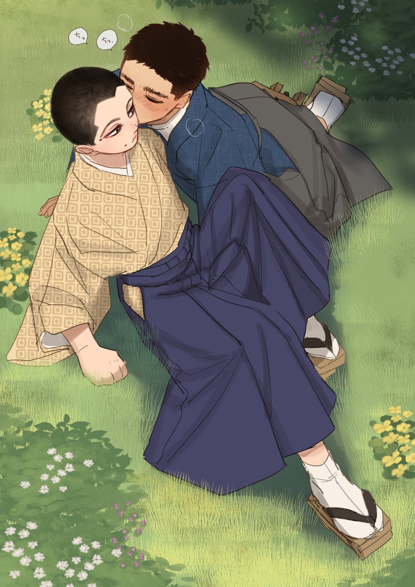usami tokishige and takagi tomoharu (golden kamuy) drawn by reman_kamuy