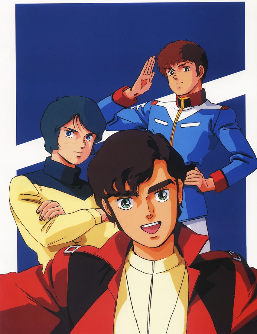 amuro ray, kamille bidan, and judau ashta (gundam and 3 more) drawn by onda_naoyuki