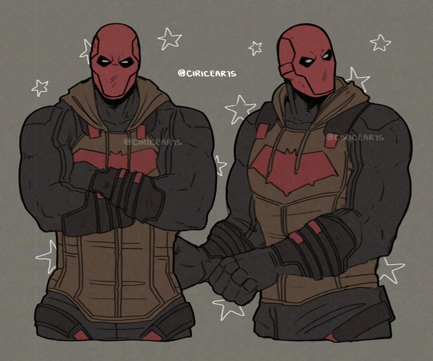 jason todd and red hood (dc comics and 2 more) drawn by ciricearts