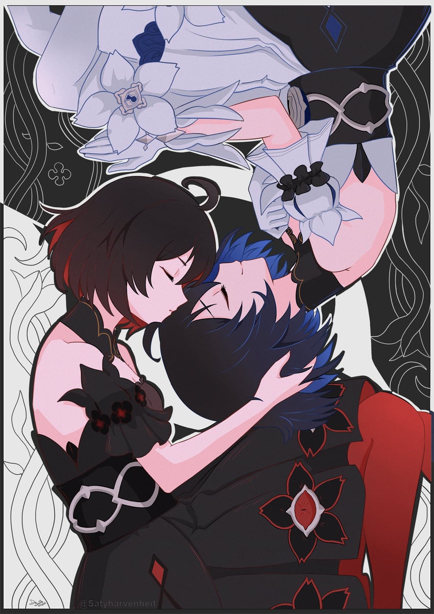 seele vollerei and seele (honkai and 1 more) drawn by satyharvenheit