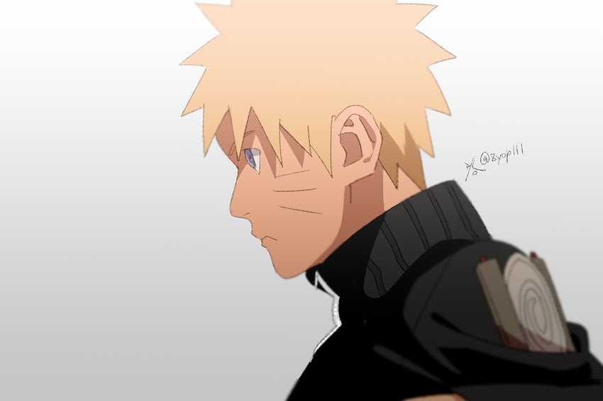 uzumaki naruto (naruto and 1 more) drawn by zifletts