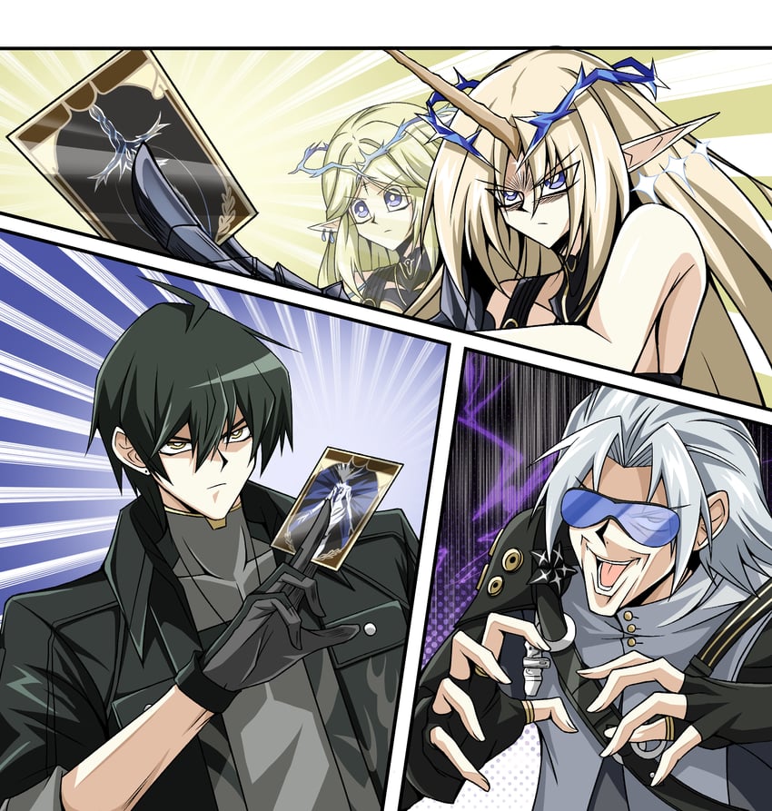 rover, male rover, cartethyia, fleurdelys, and aalto (yu-gi-oh! and 2 more) drawn by jazz9207