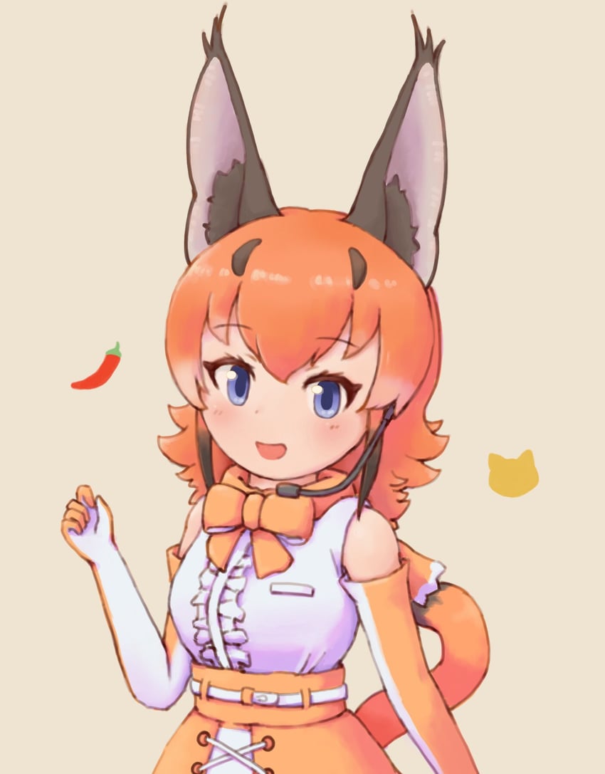 caracal (kemono friends and 1 more) drawn by zzz_ansh