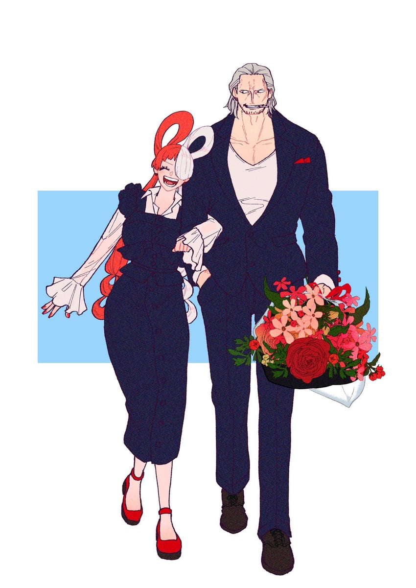 uta and benn beckman (one piece and 1 more) drawn by heart_blody