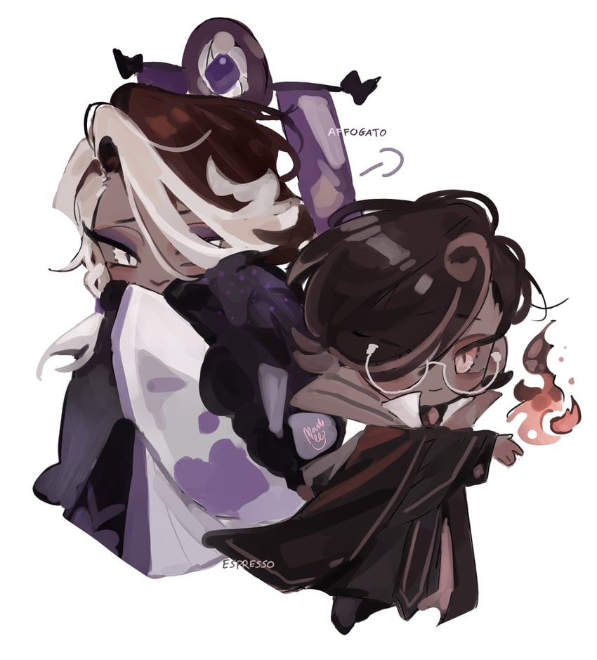 espresso cookie and affogato cookie (cookie run and 1 more) drawn by 6a6ieqptm