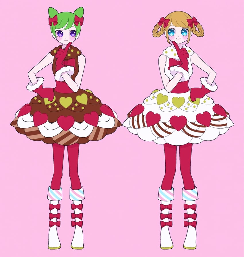 morizono wakana and fukuhara ann (pretty series and 2 more) drawn by nyaasechan