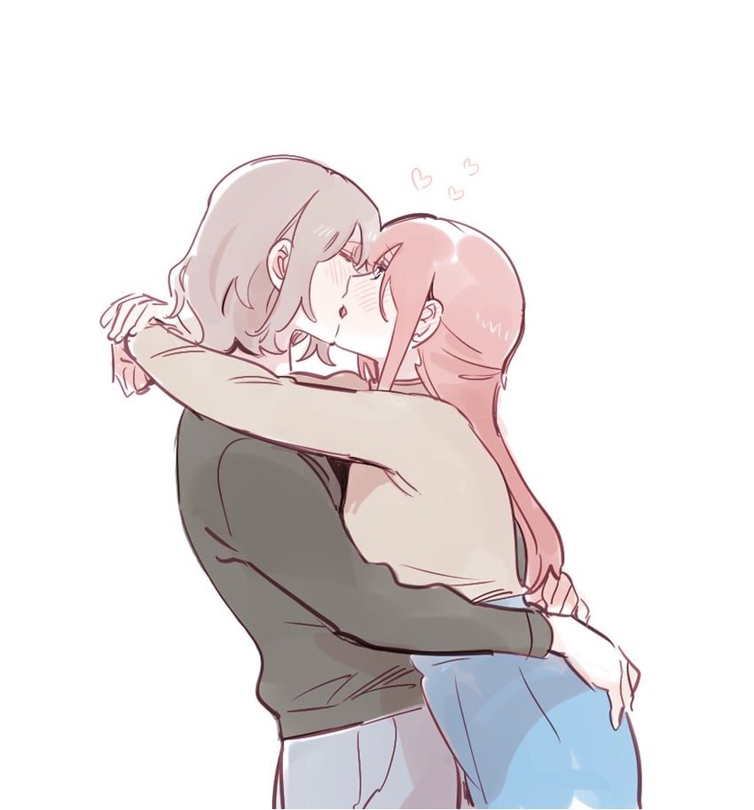 watanabe you and sakurauchi riko (love live! and 1 more) drawn by pito_(sh02327)