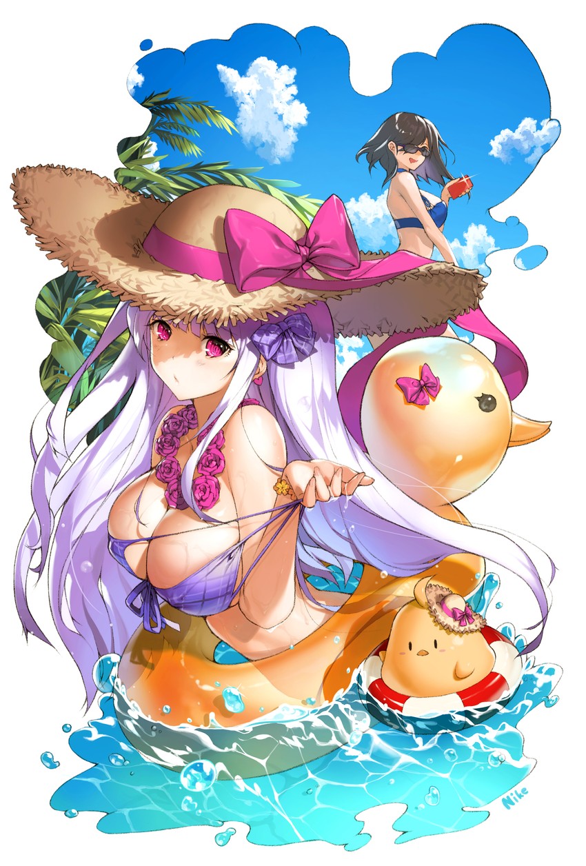 manjuu, cygnet, and ark royal (azur lane) drawn by nike_(nike1060)