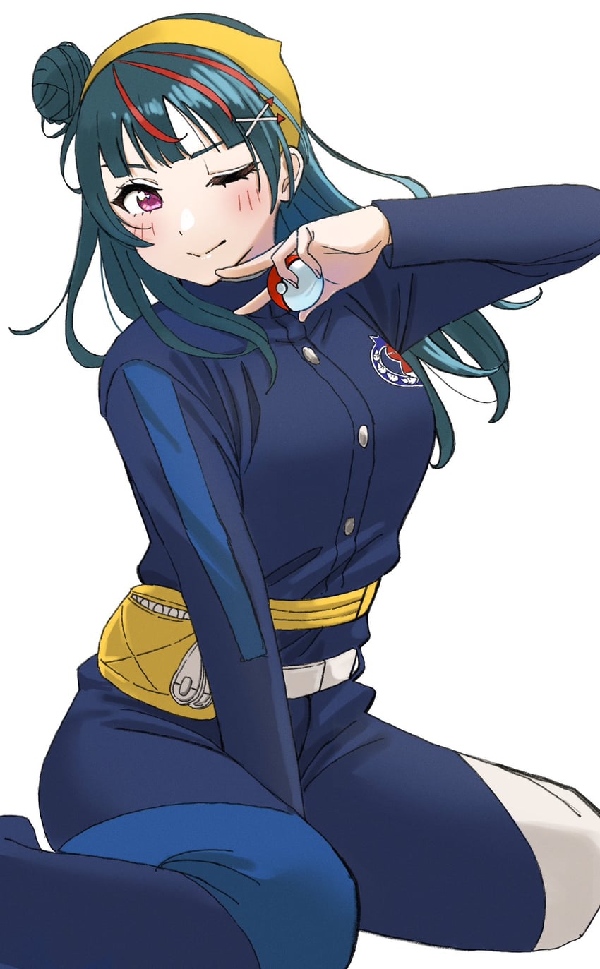 tsushima yoshiko and carmine (pokemon and 3 more) drawn by dunchy
